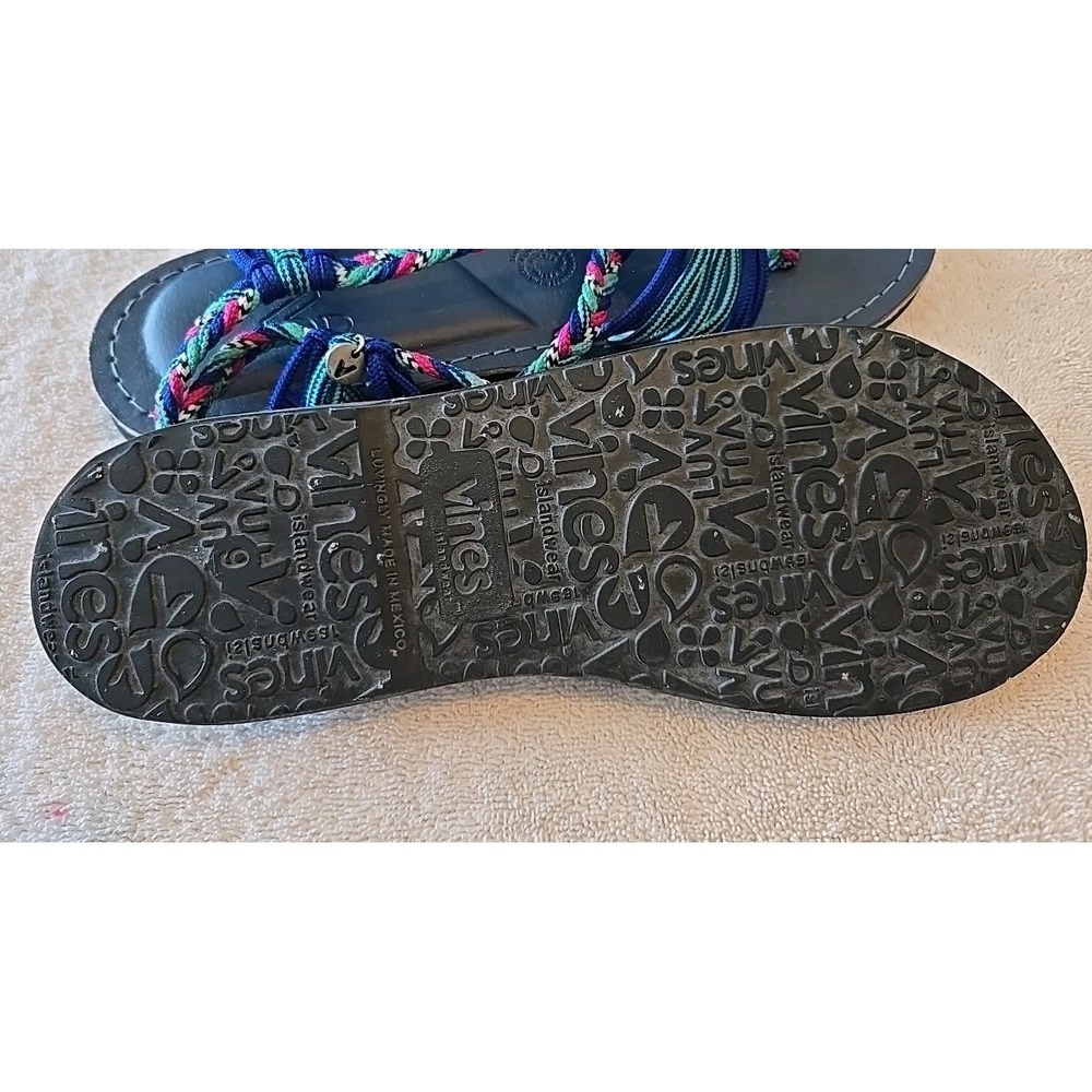Vines Islandwear Strappy Sandals Multi Colored Women's Size 9 - Picture 6 of 6